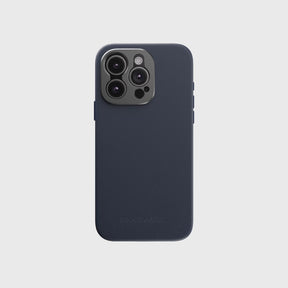 iPhone 15 Pro Leather Case Navy - Animated