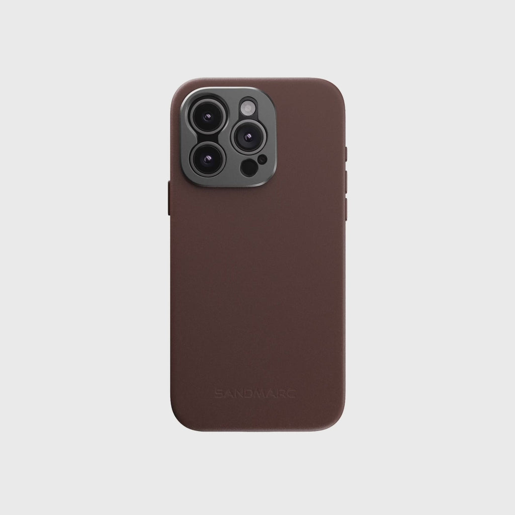 iPhone 15 Pro Leather Case Brown - Animated