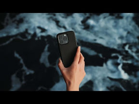 Minimal Leather Case - iPhone 15 Pro - Black