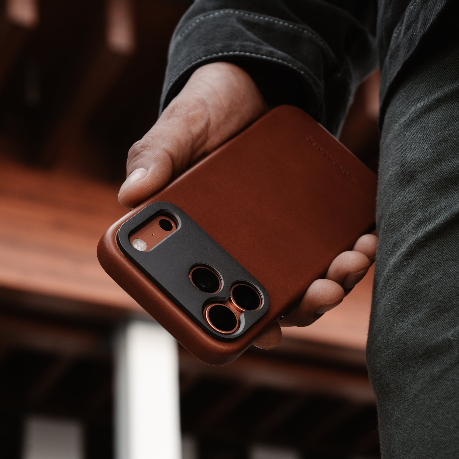 iPhone 17 Pro Max Leather Case | Tan - SANDMARC iPhone 17 Pro Max Leather Case | Tan - SANDMARC