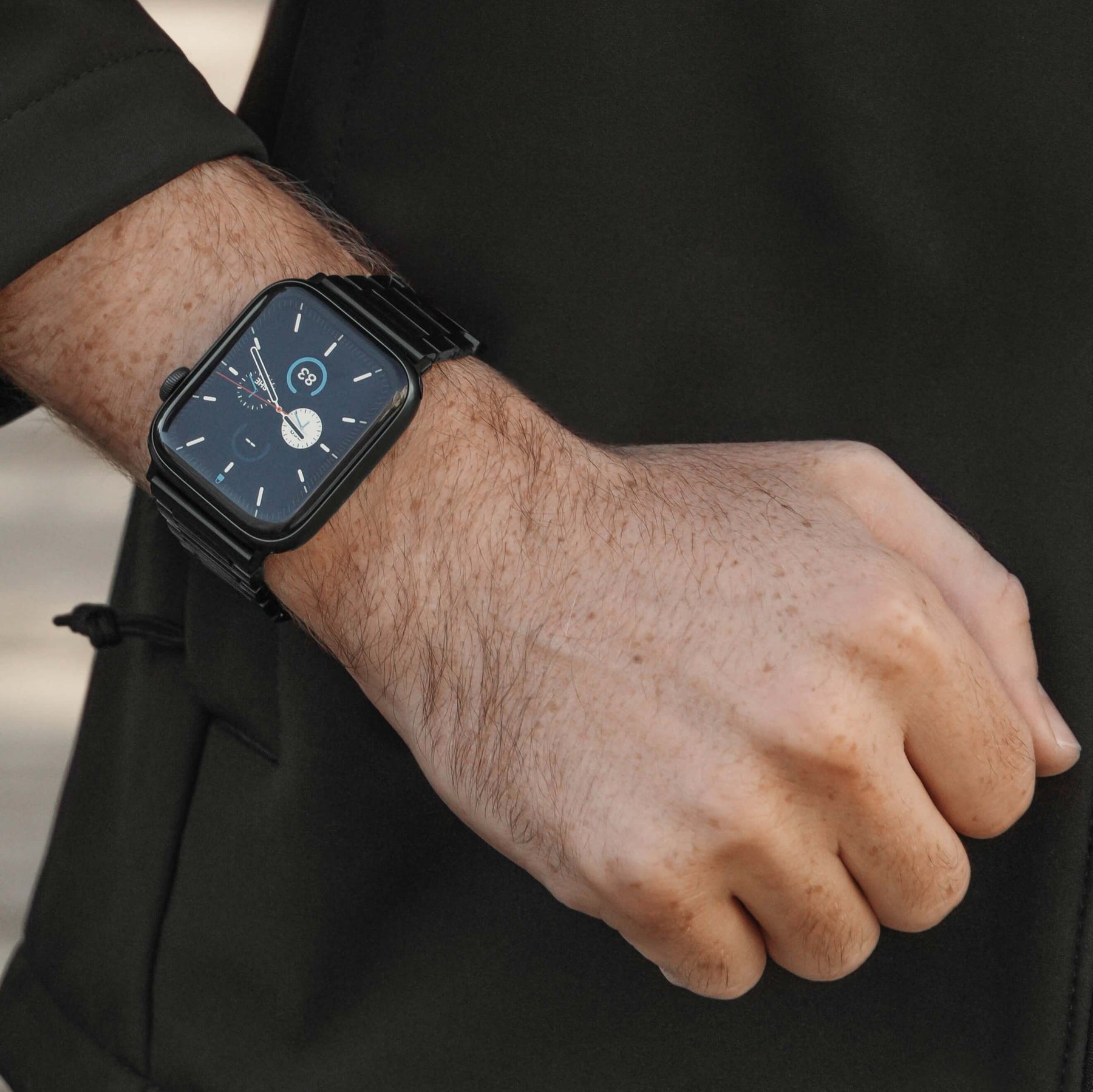 Titanium Apple Watch Band | Black - SANDMARC