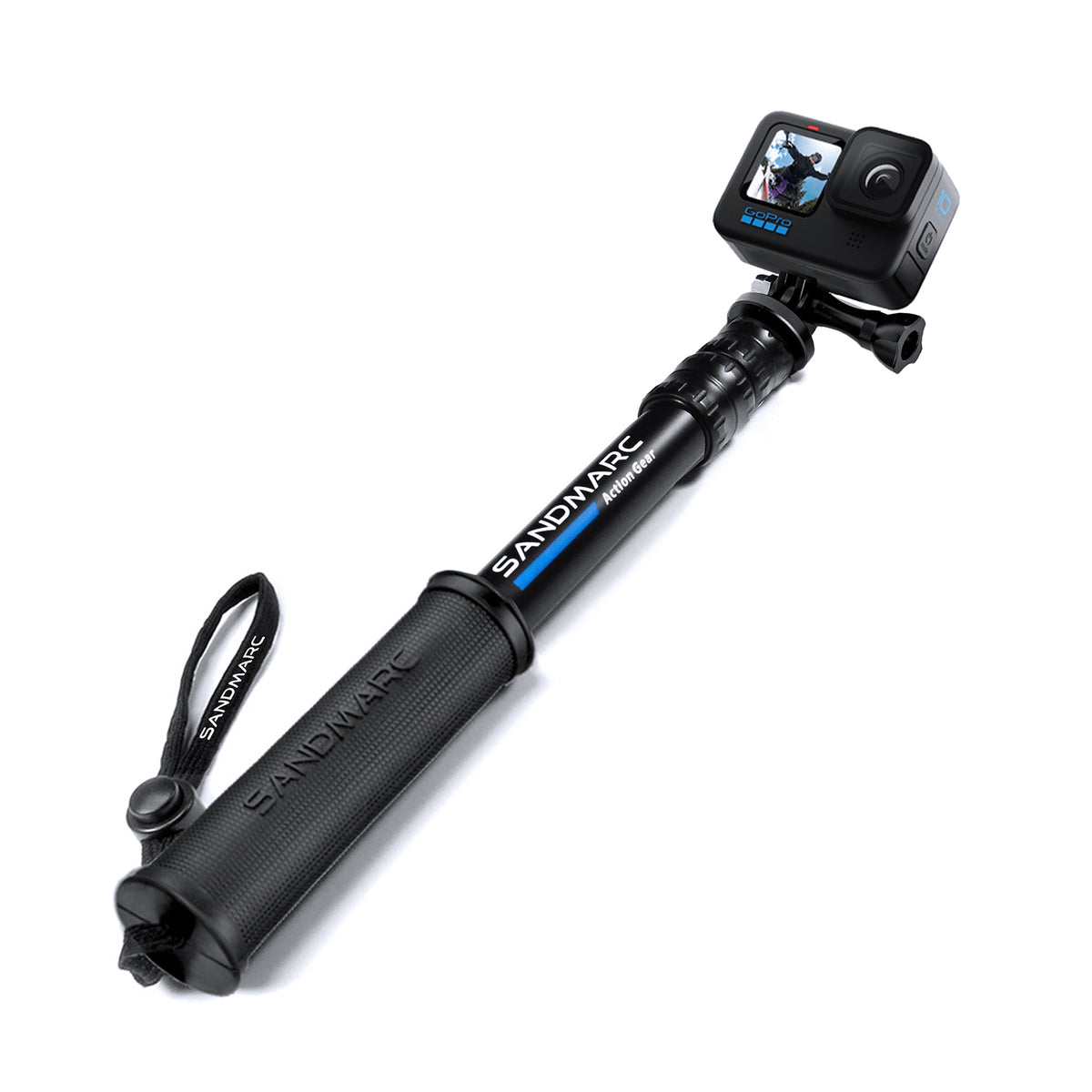 GoPro Pole (Stick) for GoPro Hero 12, 11, 10, 9, 8, 7, 6, 5, 4 Cameras - SANDMARC Pole Compact Edition
