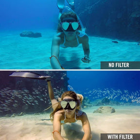 Aqua Filter for GoPro Hero 13, 12, 11,  10, 9 - Red, Yellow, Magenta Diving Filter - SANDMARC