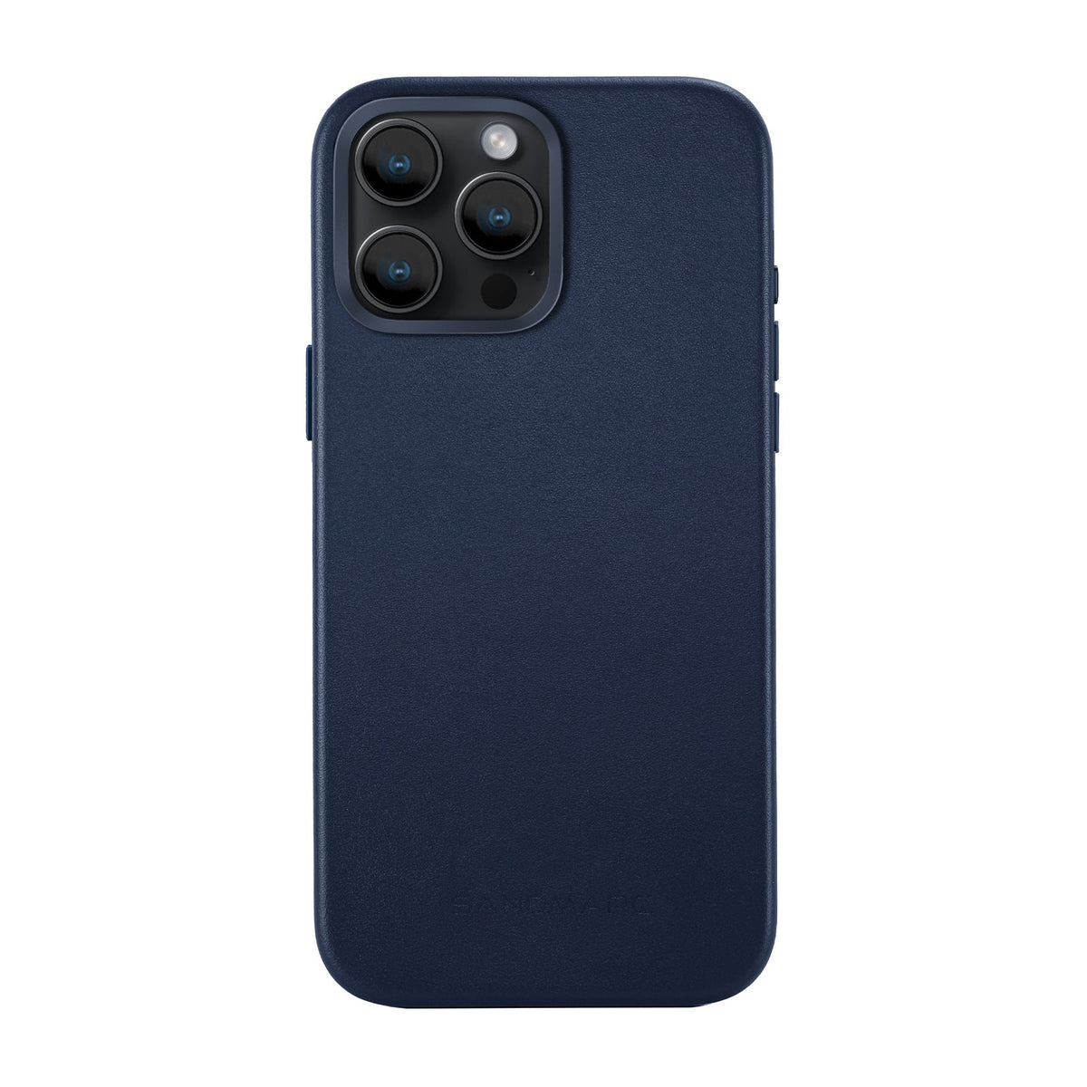iPhone 14 Pro Max Minimal Leather Case | Navy (works with MagSafe) - SANDMARCED