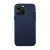 iPhone 14 Pro Max Minimal Leather Case | Navy (works with MagSafe) - SANDMARC 