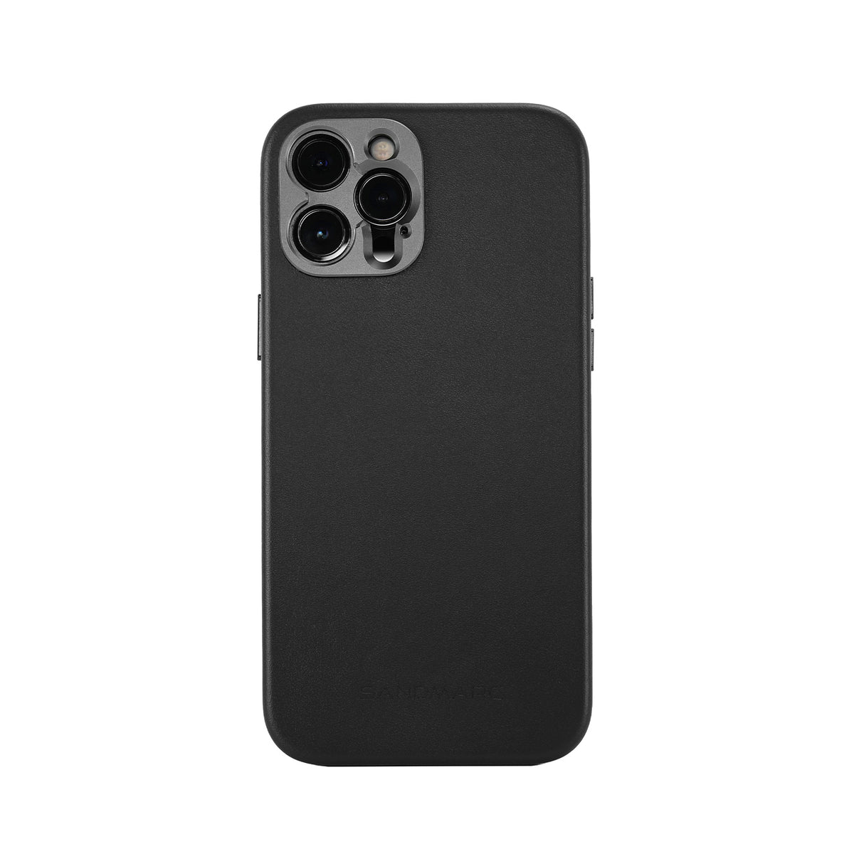 iPhone 12 Pro Leather Case (Magnet Enabled) | Black - SANDMARC