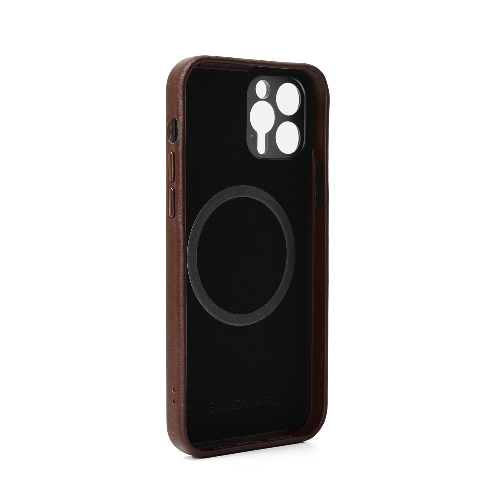 iPhone 12 Pro Leather Case (Magnet Enabled) | Brown - SANDMARC